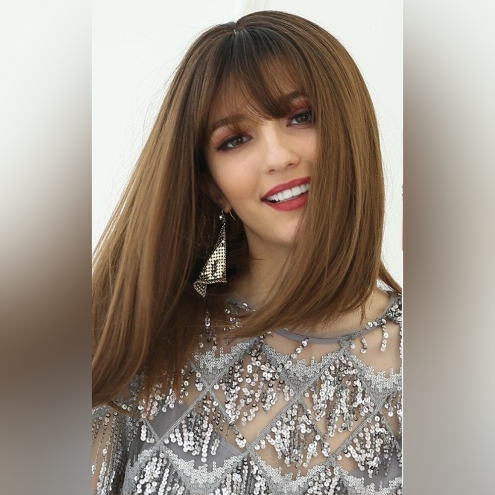 Haircube 15 inches Classic Straight Bob Wig With Bangs